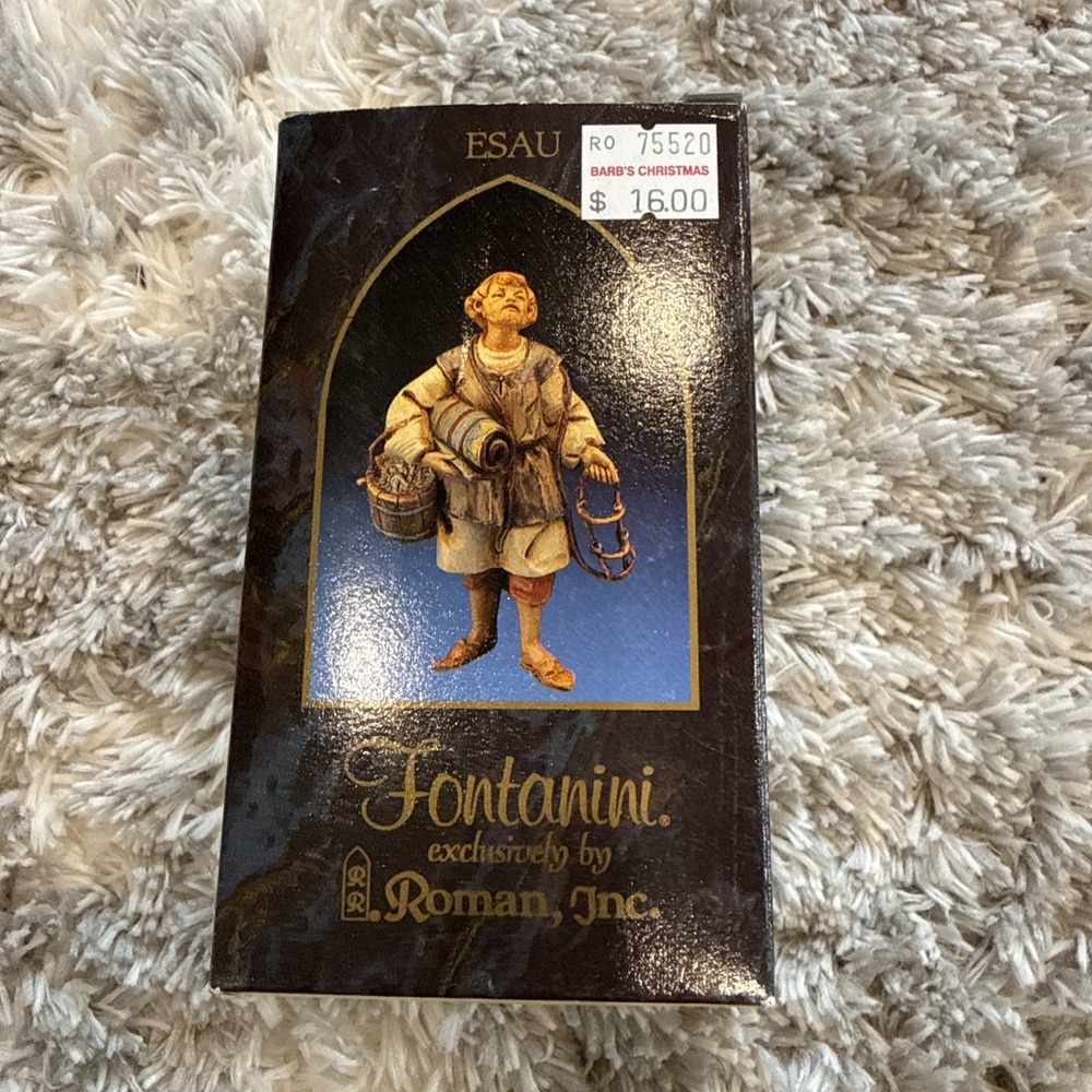 NEW Vintage 1996 Fontanini Esau Stable Hand 5" Scale Nativity #75520 NIB Italy